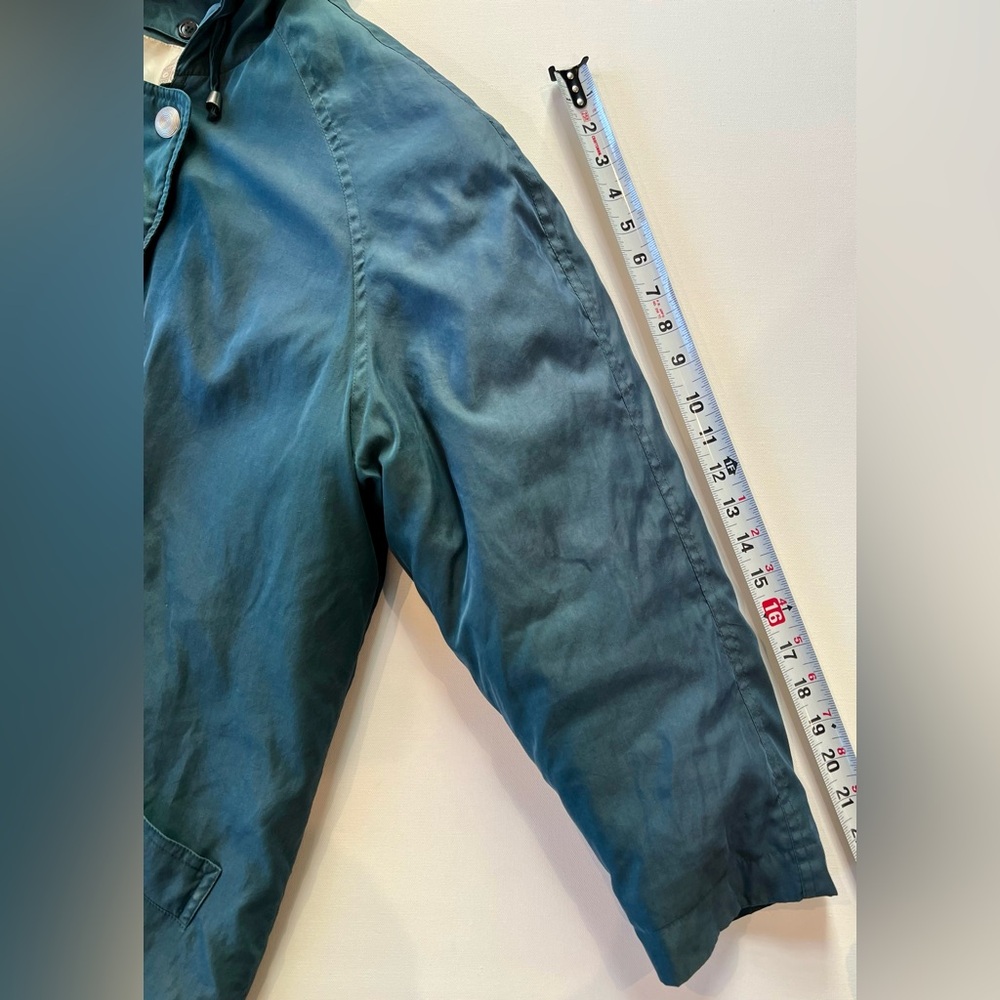 London Fog Vintage Green Coat Puffer Pockets Women’s Small Dark Sage - Picture 9 of 15